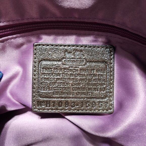 Coach Madison Dotted Op Art Large Sophia Satchel Style - Picture 7 of 7